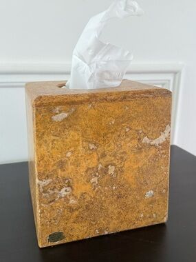 Genuine Marble Tissue Box Cover